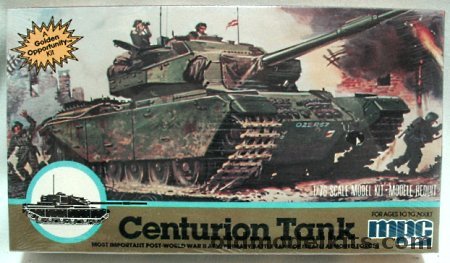 MPC 1/76 British Centurion Battle Tank, 1-6205 plastic model kit